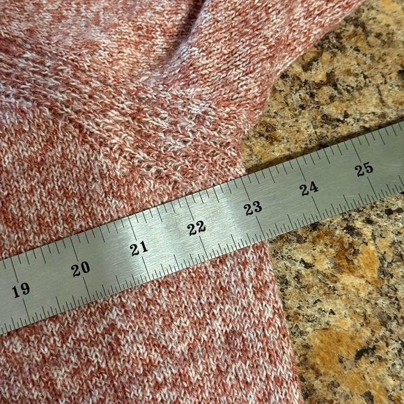 NWOT Womens Heather Pink Pullover Long Sleeve Sweater Button Design XL Polyester - Picture 9 of 15